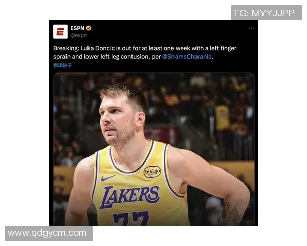 湖人中锋受伤，或将缺席季后赛，湖人前景蒙上阴影